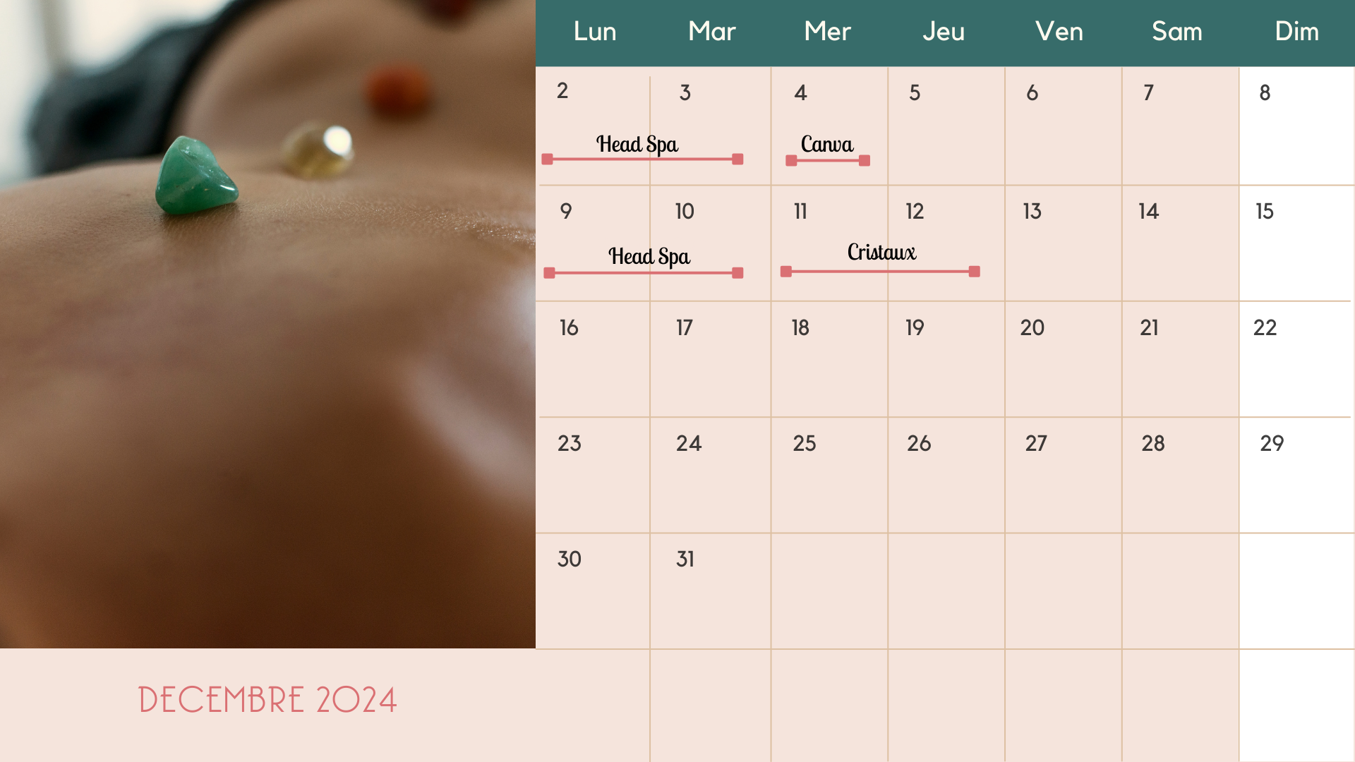 dates des formations du mois de décembre